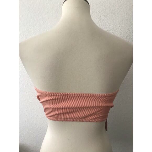 Alamae Campari Swimwear Strapless Bandeau Bikini Top Ruffled Swim - Picture 5 of 5